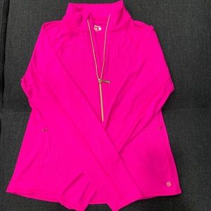 Lilly Pulitzer luxletic kapri jacket pink stripe